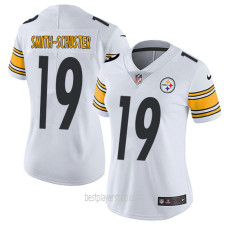 Womens Pittsburgh Steelers #19 Juju Smith Schuster Authentic White Vapor Road Jersey Bestplayer